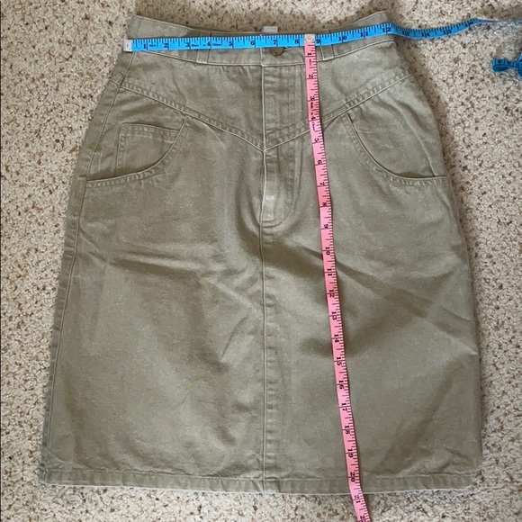 Vintage NWOT Tan High-Waisted Skirt - Picture 6 of 6